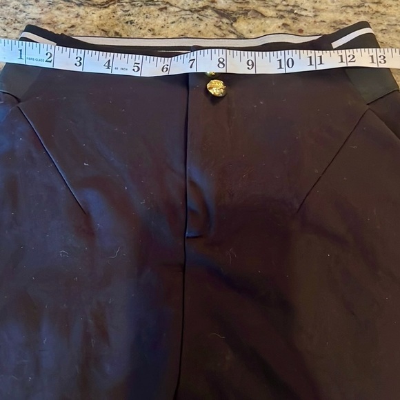 Leggings, Elastic Waist, Spandex/Nylon, Black, Excellent Condition, Size Medium - Picture 7 of 11